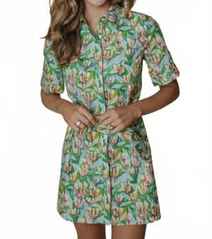 NEW LAROQUE demi dress in champ de fleurs